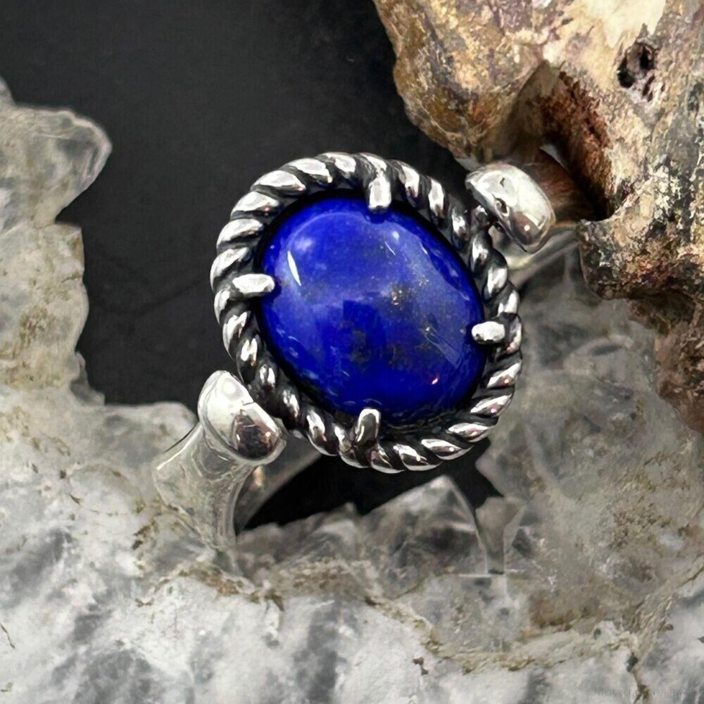 Carolyn Pollack American West Sterling Oval Lapis Reversible Ring For Women
